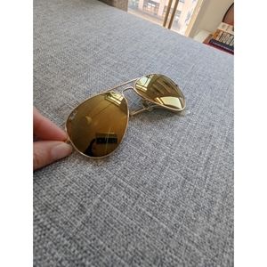 Ray Ban Gold Large Metal Aviator
